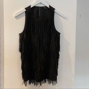 Ann Taylor NWOT Top full of hanging front fabric strips